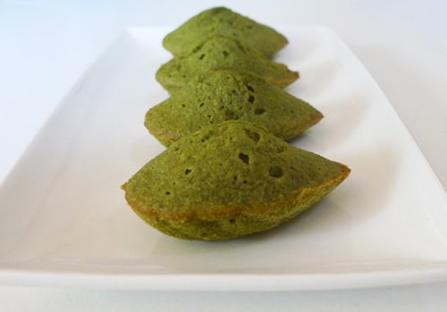 Madeleines au thé vert matcha