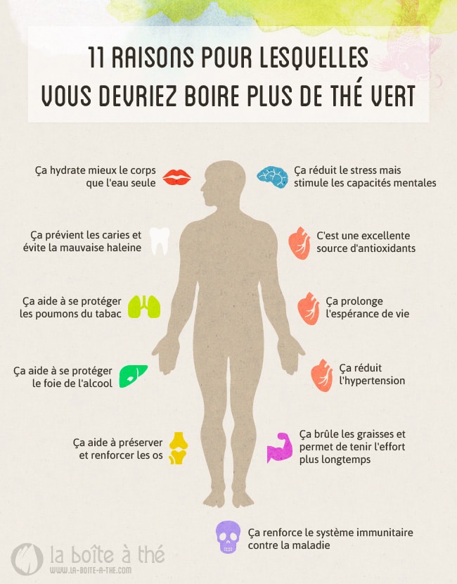 12 raisons pour boire du thé vert