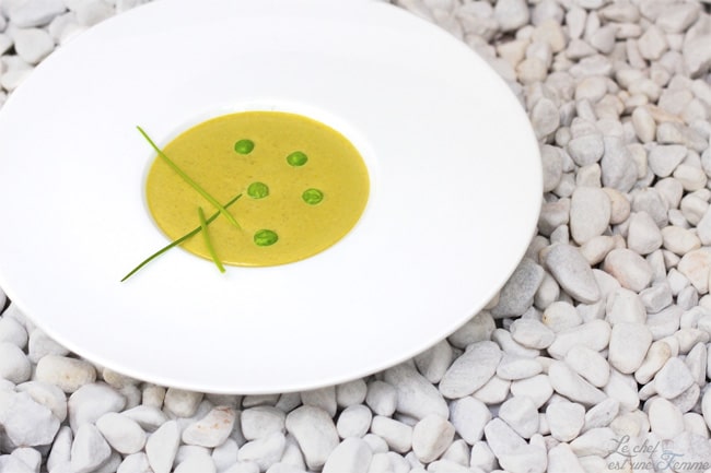 Velouté de pois au thé