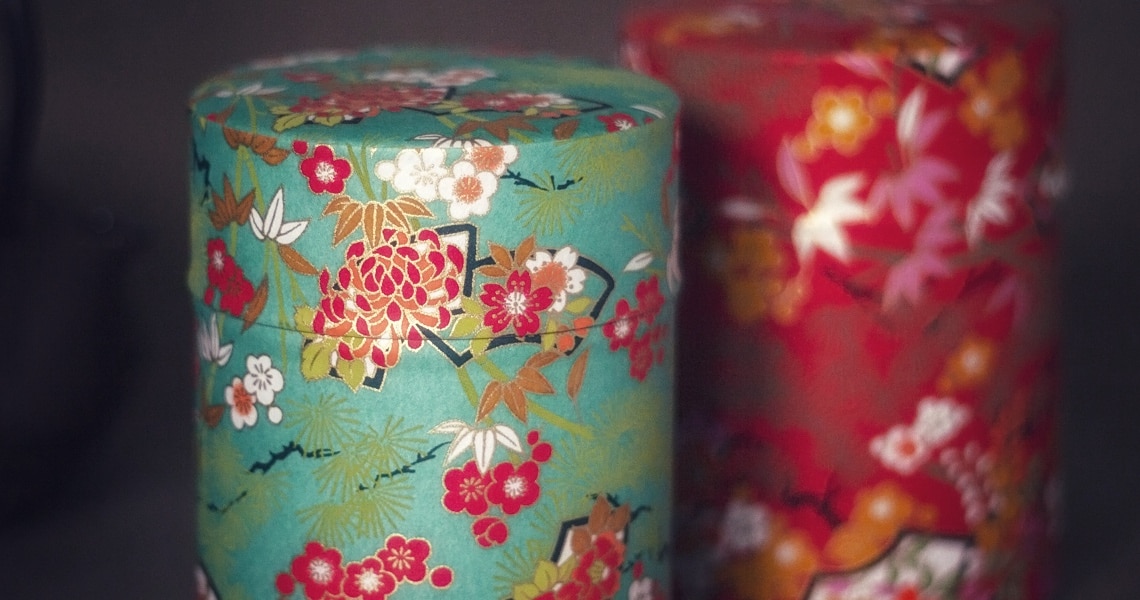 Boite a the artisanales washi - Décorées en France