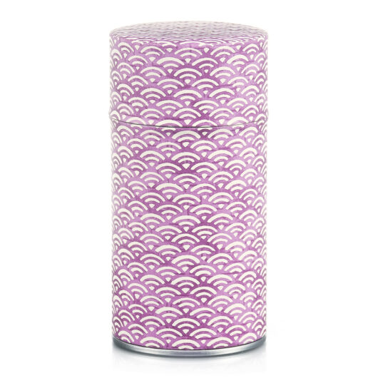 Boite à thé washi mauve 80g